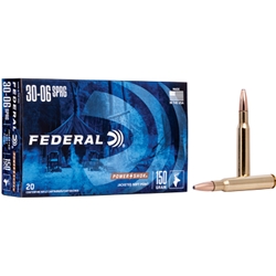 Federal, PowerShok, 30-06, 150 GR, Soft Point, 20 BX