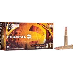 Federal Fusion, 30-30, 150 Grain, Flat Nose, 20 Bx