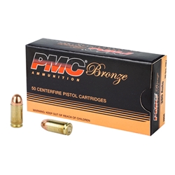 PMC Ammunition, Bronze 380ACP, 90 GR, FMJ,  50 BX