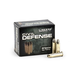 Liberty Ammunition 38 Spl Civil Defense 20 Bx