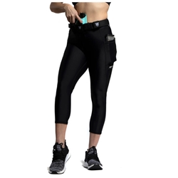 WE THE PEOPLE HOLSTERS Defender Black Tactical Capri Leggings With Belt Loops - LG