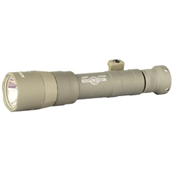 Surefire Scout Light, Flashlight, 1000 Lumens, Z68 On/Off Tailcap, Anodized Finish, Tan, Includes MLOK Adapter and Rechargeable Battery