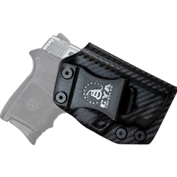 CYA Supply Co Smith & Wesson Bodyguard 380 Standard & w/ CT laser CARBON FIBER Base IWB Holster RH