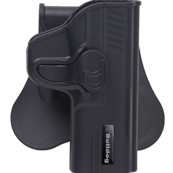 Bulldog Rapid Release OWB RH Black Paddle Holster Fits Glock 19/23/32