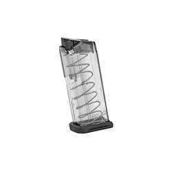 ETS, Magazine, 9MM, 7 Rounds, Fits Glock 43, All Generations, Polymer, Clear