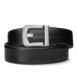 Kore Essentials, Black Leather Gun Belt, 1.5", X8 Nickel Buckle