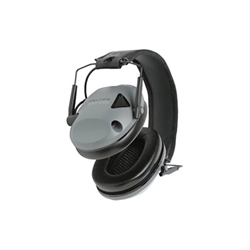 3M/Peltor, Range Guard Electronic Hearing Protector, Gray, NRR 21, Folding