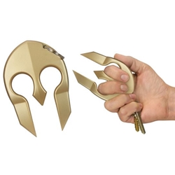 PS Products, Spartan, Self-Defense Key Chain, Gold