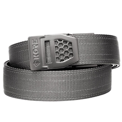 Kore Essentials, Gray Tactical Nylon Gun Belt, 1.5", X6 Gunmetal Buckle