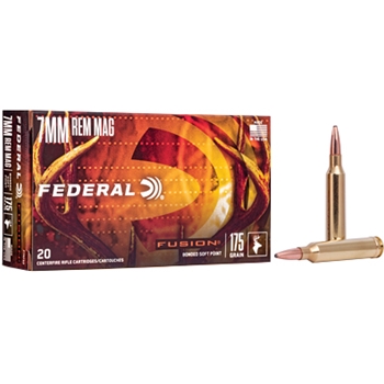 Federal, Fusion, 7MM REM, 175 Grain, Boat Tail, 20 Bx