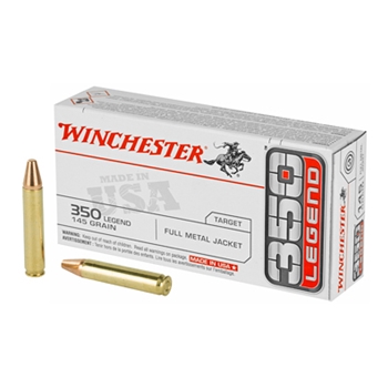 Winchester Ammunition, 350 Legend, 145 GR, FMJ, 20 BX