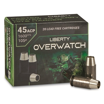 Liberty Ammunition 45 ACP Overwatch 20 Bx 105gr