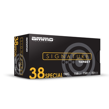 Ammo Inc .Signature 38 Spl 158 GR TMC 50 BX