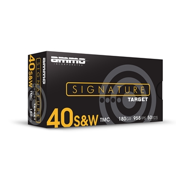 Ammo Inc .Signature 40 S&W 180 GR TMC 50 BX