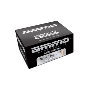 Ammo Inc Signature 9mm JHP 124 gr 20 Bx