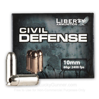 Liberty Ammunition 10mm Auto Civil Defense 20 Bx