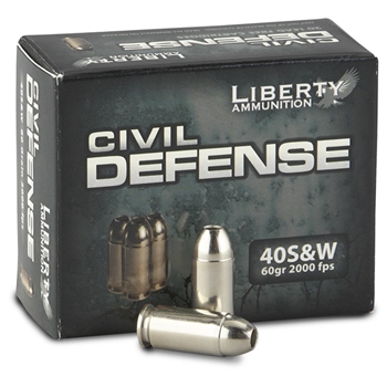 Liberty Ammunition 40 S&W Civil Defense 20 Bx