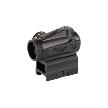 Sig Sauer, ROMEO MSR, Gen II, Green Dot Sight, 1X20mm, 2 MOA Dot, Black, Includes See-Through Riser Mount