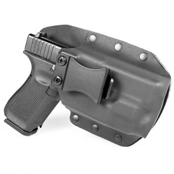 Bullseye Custom Holster MATTE BLACK Hybrid Tactical Kit IWB RH Lg