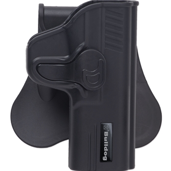 Bulldog Rapid Release OWB RH Black Paddle Holster Fits Glock 19/23/32