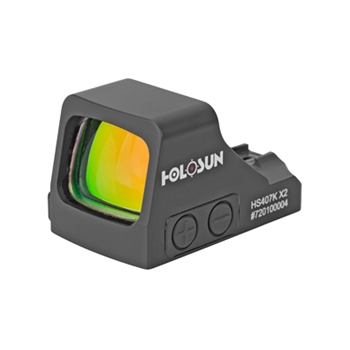 Holosun Technologies 407K-X2 Red Dot 6 MOA Dot Black