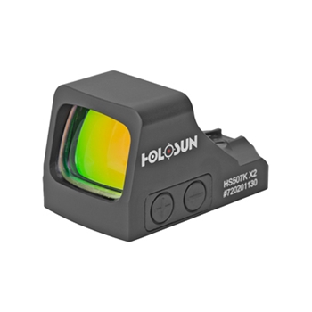 Holosun Technologies 507K-X2 Red Dot 32 MOA Ring & 2 MOA Dot Black