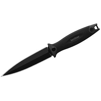 Kershaw, Secret Agent, 4.4" Fixed Blade Knife, Spear Point, Plain Edge