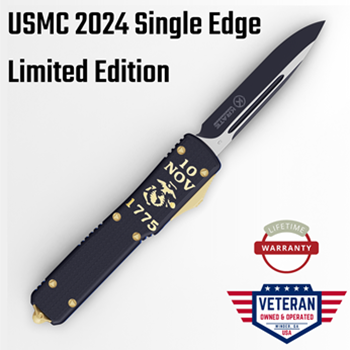 Krate Tactical 2024 USMC Birthday OTF Knife (Single Edge)