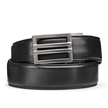 Kore Essentials, Black Leather Gun Belt, 1.5", X1 Buckle