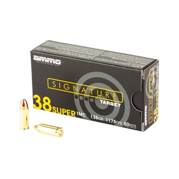 Ammo Inc. Signature 38 SUPER 135 GR FMJ 50 BX