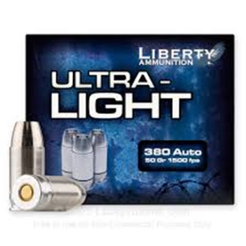 Liberty Ammunition 380 Auto 50 Gr Ultra Light 20 Bx JHP