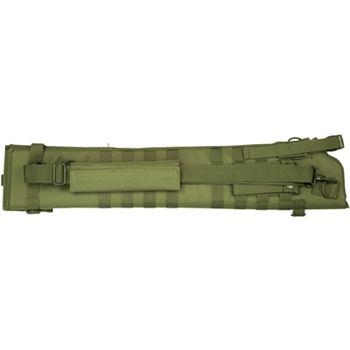 NcSTAR, Shotgun Scabbard, Green, Nylon, 29" Length, Six Metal D-Ring locations, Includes Padded Shoulder Sling