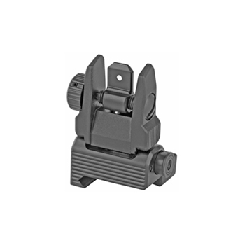 Leapers, Inc. - UTG, Accu-Sync Spring-loaded AR15 Flip-up Rear Sight, Black