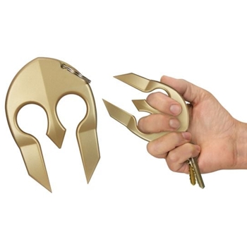 PS Products, Spartan, Self-Defense Key Chain, Gold