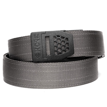 Kore Essentials, Gray Tactical Nylon Gun Belt, 1.5", X6 Black Buckle